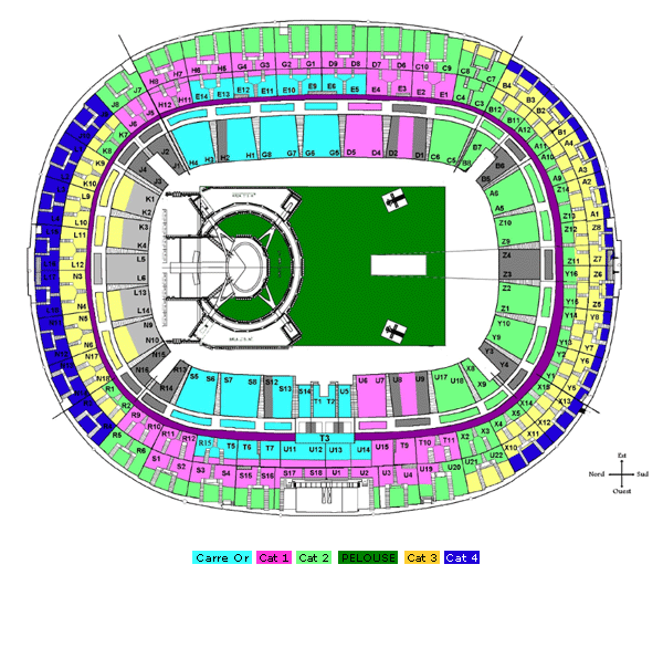 Stade de france схема